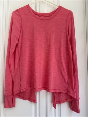 lululemon athletica Long Sleeve Crewneck Top - Coral Pink